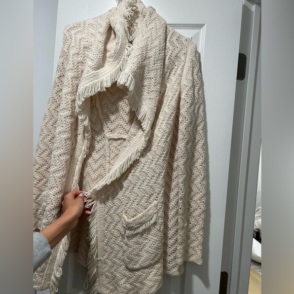 Cream knit cardigan - Picture 2 of 3